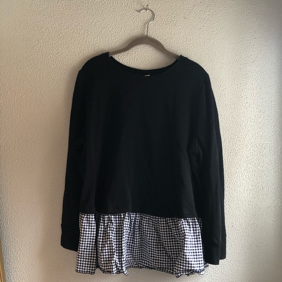 Ava & Viv Tops - Lightweight sweatshirt with faux layer